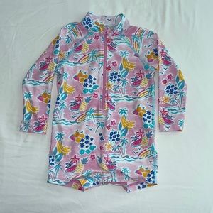 Coolibar Kids Swim One Piece - Pink Floral